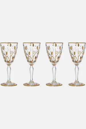 Les-Ottomans Set of 4 crystal wine glasses