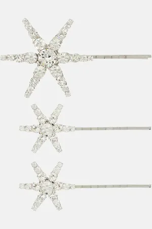 Jennifer Behr Aurelia set of embellished barrettes