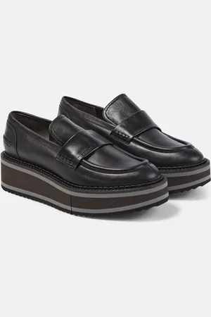 Robert Clergerie Bahati leather platform loafers