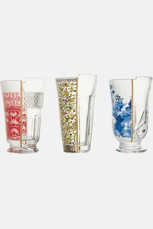 SELETTI Hybrid Clarice set of 3 glasses