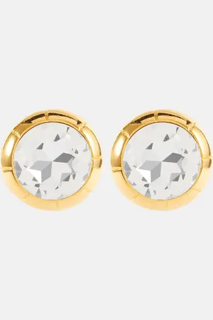 Alessandra Rich Crystal-embellished clip-on earrings