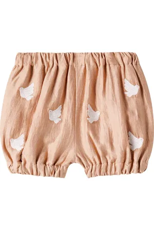 Donsje Baby Merin embroidered hemp-blend bloomers