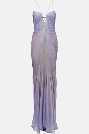 MARIA LUCIA HOHAN Raisa gathered silk gown