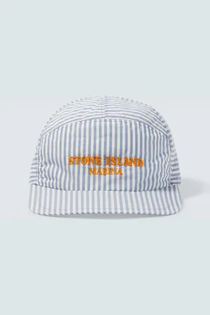 Stone Island Marina logo striped baseball cap