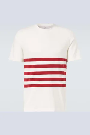 Brunello Cucinelli Striped cotton jersey T-shirt
