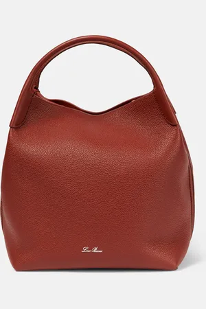 Loro Piana Bale Medium leather tote bag