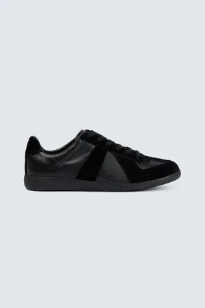 Maison Margiela Replica leather and suede sneakers