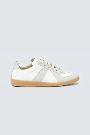 Maison Margiela Replica leather and suede sneakers