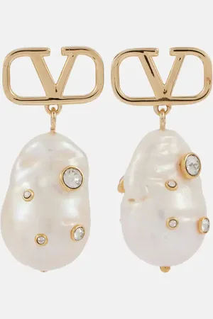 VALENTINO Universe VLogo Signature embellished drop earrings
