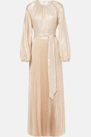 Simkhai Varenya pleated satin midi dress