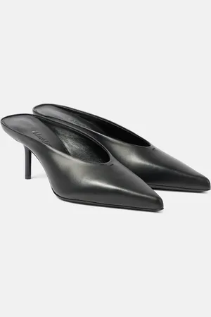 Max Mara Mmmuleca leather mules