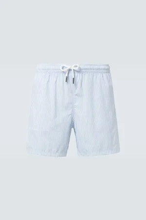 Thom Sweeney Striped swim trunks