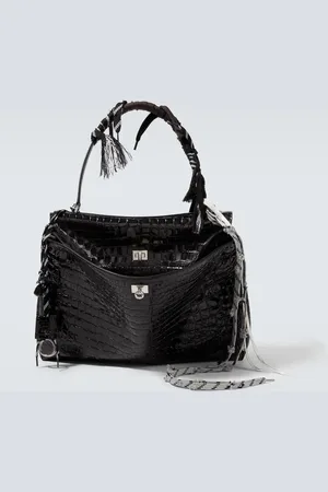 Balenciaga Rodeo Large croc-effect leather tote bag