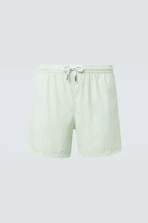 Thom Sweeney Striped swim trunks