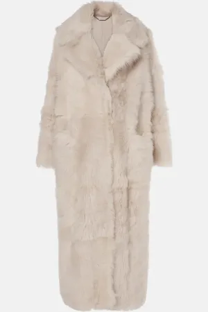 Nour Hammour Evita shearling coat