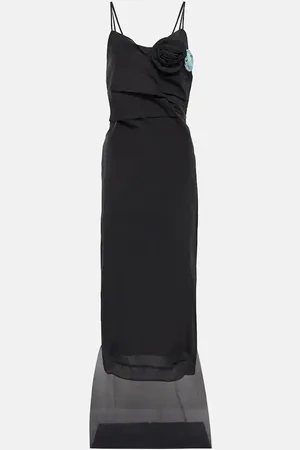 Prada Embellished draped gown