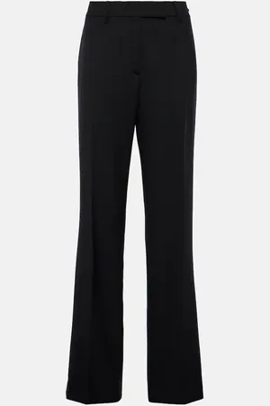 Prada High-rise wool straight pants