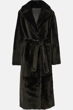 YVES SALOMON Reversible belted shearling coat