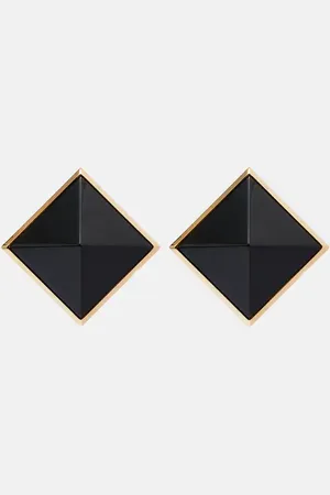 Saint Laurent Pyramid clip-on earrings