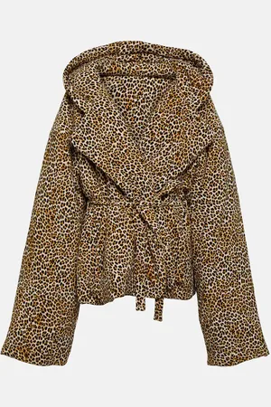 Norma Kamali Sleeping Bag leopard-print jacket