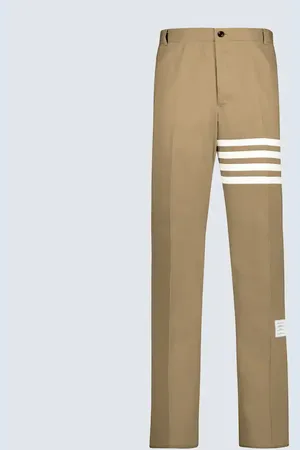 Thom Browne 4-Bar cotton twill pants