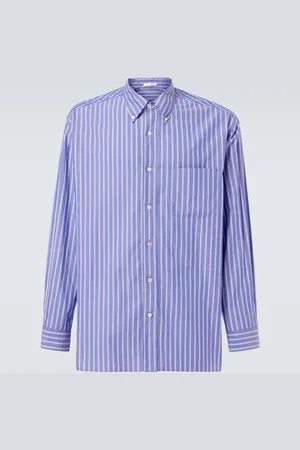 The Row Bresson striped cotton poplin shirt