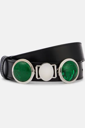 GABRIELA HEARST Grange Malachite leather belt