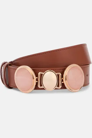 GABRIELA HEARST Grange Rose Quartz leather belt