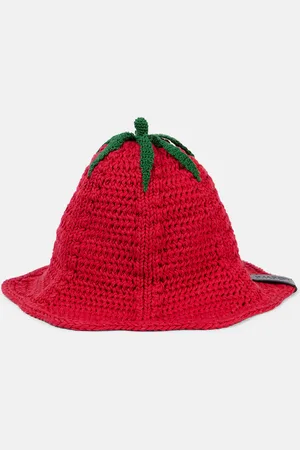 Loewe Tomato crochet cotton bucket hat