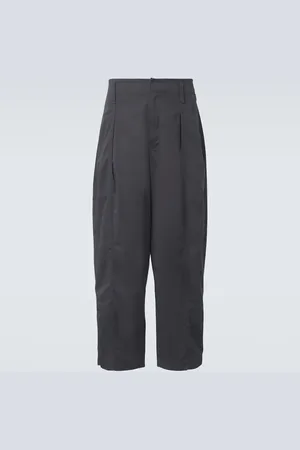 LEMAIRE Maxi pleated cotton twill pants