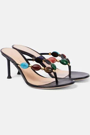 Gianvito Rossi Shanti embellished leather sandals