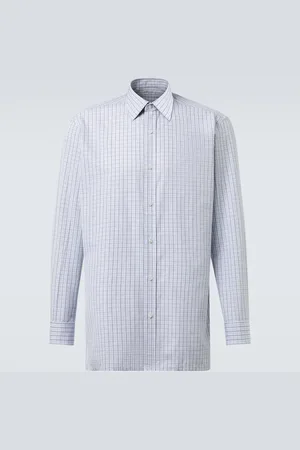 Charvet Checked cotton poplin shirt