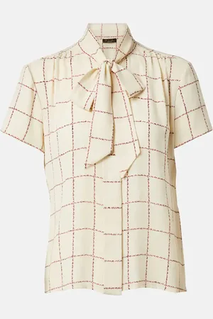 Loro Piana Febe checked silk shirt