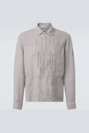Stone Island Ghost Compass linen overshirt