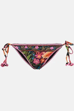 Farm Rio Stitched Garden Tapestry bikini bottoms