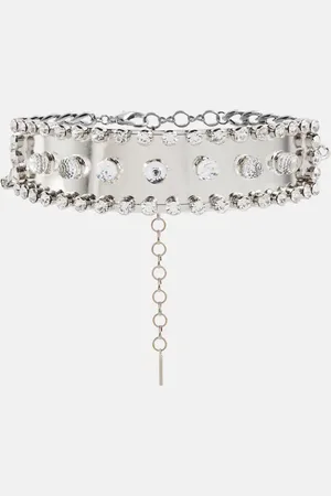 Alessandra Rich Crystal-embellished choker