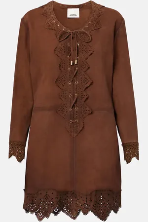 Isabel Marant Charlina lace-up suede minidress
