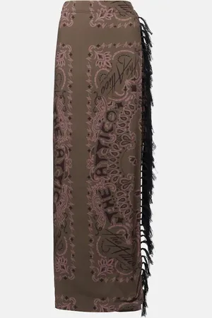 The Attico Bandana muslin beach cover-up