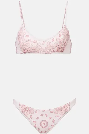 The Attico Bandana mid-rise bikini