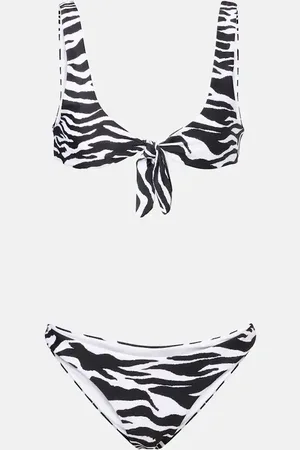 The Attico Zebra-print bikini