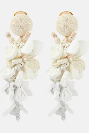 Oscar de la Renta Floral drop earrings