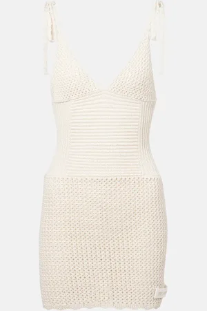 The Attico Knitted cotton minidress