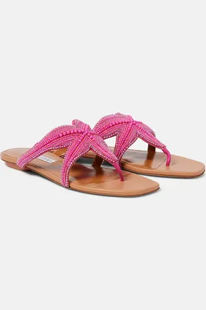 Aquazzura Reef Star embellished leather sandals