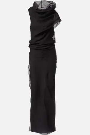 Khaite Jeanty tulle maxi dress