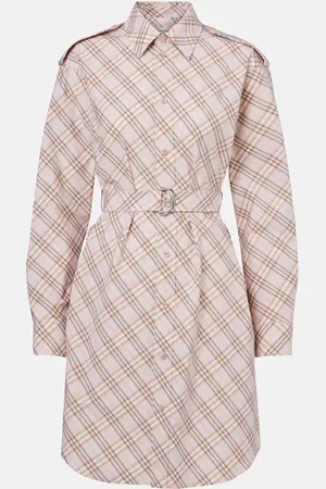 Burberry Check cotton shirt dress