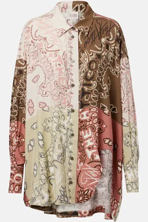 The Attico Bandana oversized muslin shirt