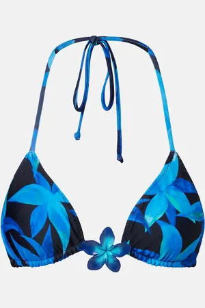 SAME Island floral-appliquÃ© bikini top