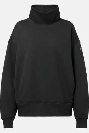 alo Hazy cotton-blend fleece sweatshirt