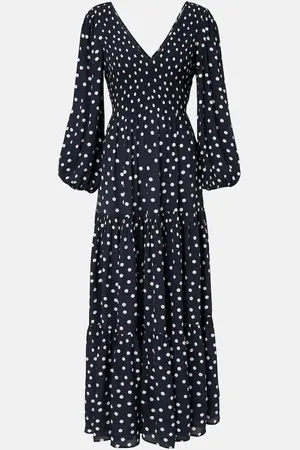 RIXO London Brooke polka-dot midi dress
