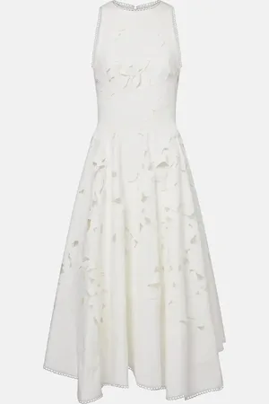 Costarellos Arianne floral lace midi dress